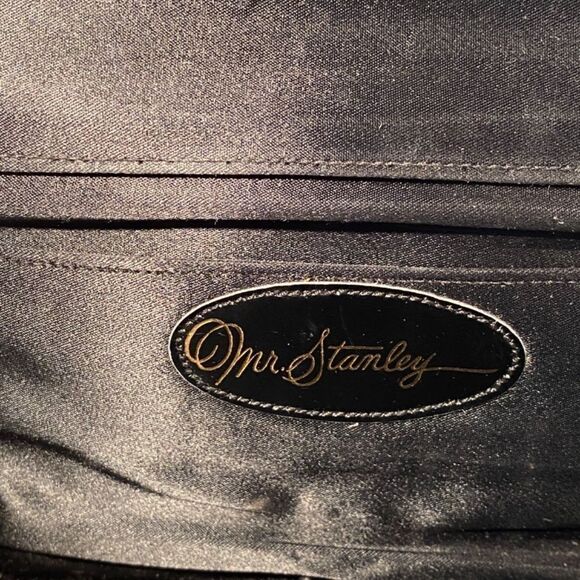 1362 Vintage !940’s Mr. stanley Clutch Purse Rhinestone Buckle Original Mirror - Picture 6 of 8